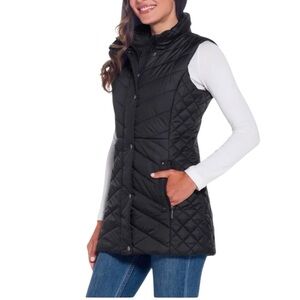 Weatherproof Quilted Black Vest